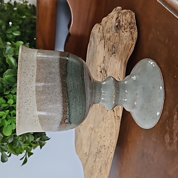 Handmade Pottery Wine Goblet - Picture 1 of 5
